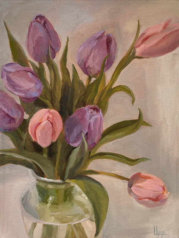 Tulips In Vase