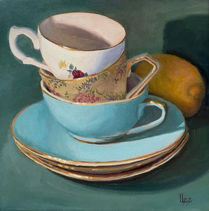 Teacups with Lemon