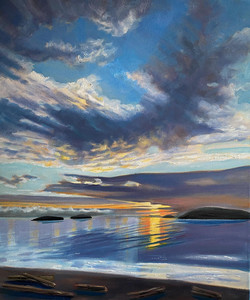 Morning view  down The Georgia Strait