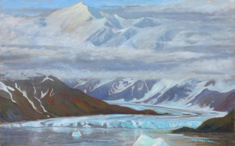 Mount St Elias and the Hubbard Glacier, Alaska