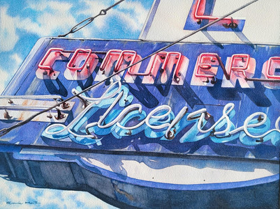 Commercial Hotel Neon Sign