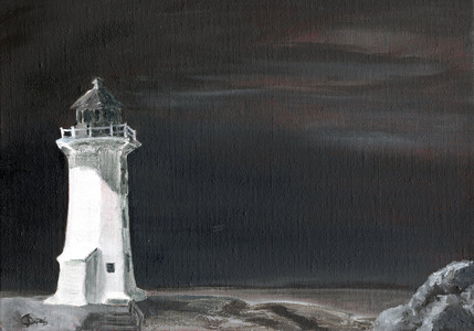 Peggy's Cove Lighthouse - Nocturne