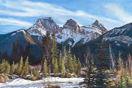 Three Sisters, View at Spring Creek