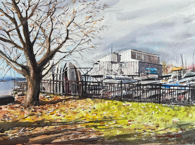 Autumn Light at the Sailing Club