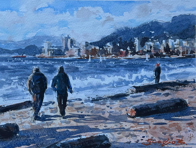 A Walk Along The Beach