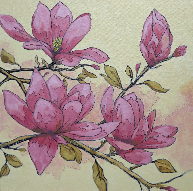 Magnolias in Bloom
