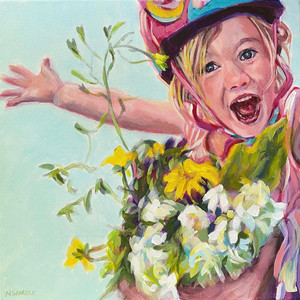 Grampa, I picked these flowers for you!