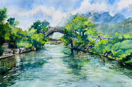 Stone Bridge by the Shoal