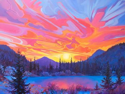 Sunrise on Heffley Lake