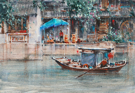 Scenery of water towns in the south of the Yangtze River 1