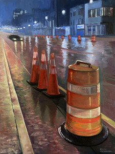 Broadway diversion in the rain
