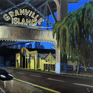 Granville island at night