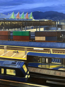 Christmas eve at Waterfront station