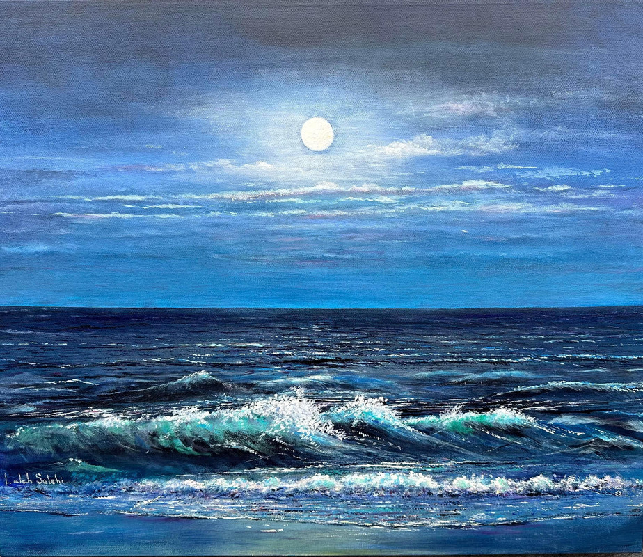Full Moon Over the Pacific