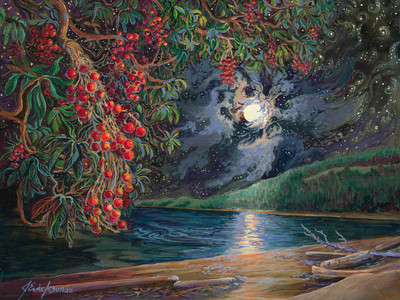 Moonlit Arbutus Berries, Montague