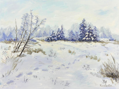 Snowy Deer Lake