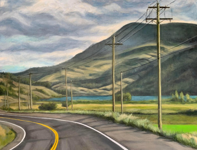 Road to Vernon - Monte Lake Fire Regeneration