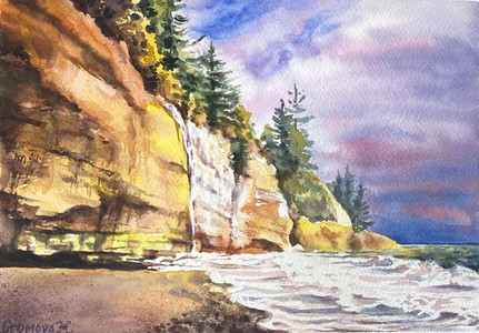 Mystic Beach, Mystic Falls, Vancouver Island