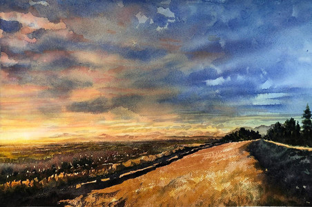 Golden Hour on the West Dyke Trail   Live Jurying Item #2