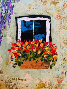 Weathered Walls and Fragrant Flowers
