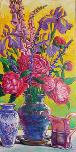 China, Glass and Peony