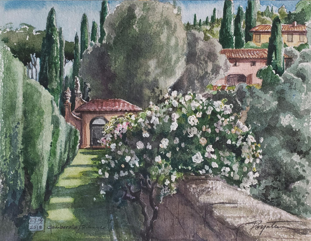 Rose wall & Hermitage - Firenze