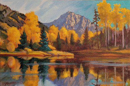 Maiden Lake reflections &ndash; Fernie BC