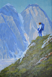 Diane at Ruth Glacier