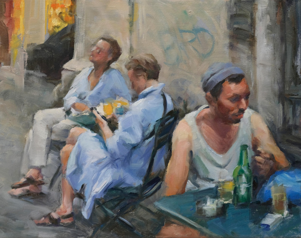 Locals of Via della Lungaretta