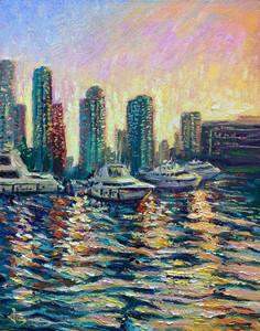 Shimmering Light at Coal Harbour