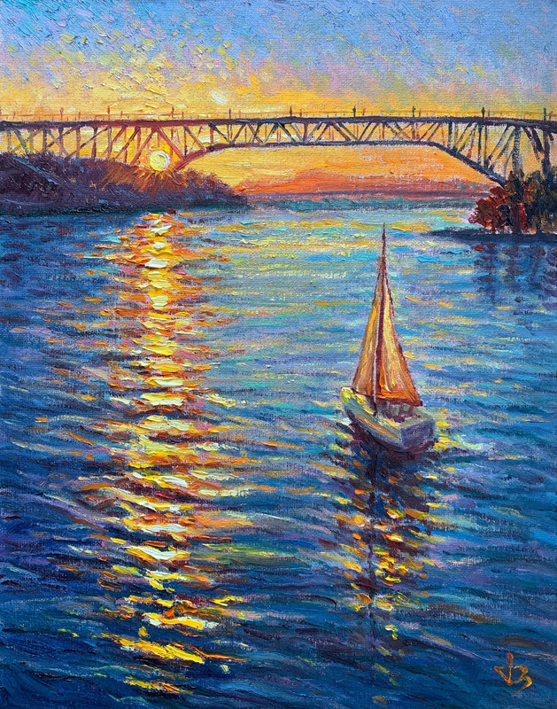 Sunset Sail at Granville Bridge