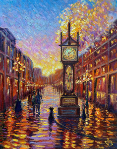 Steam Clock After the Rain