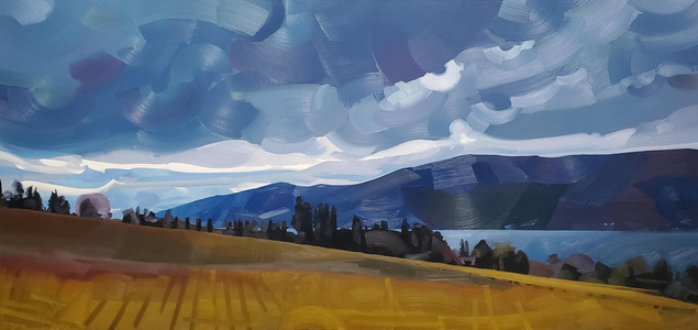 Stormy Afternoon Over Grey Monk