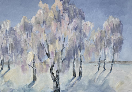 Frosted Birches