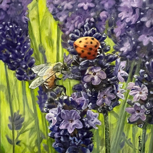 Two pollinators sharing a table