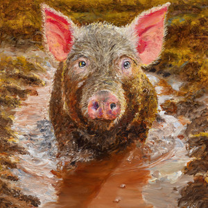 Happy as a Pig in “Mud”.