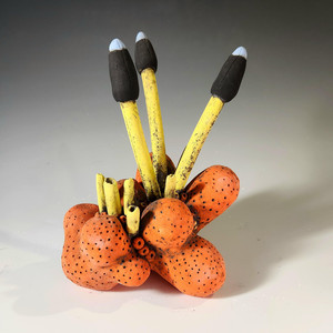 Terraforming Bloom: A Ceramic Flower Sculpture