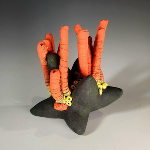 Spore Stack: An ocean themed ceramic sculpture