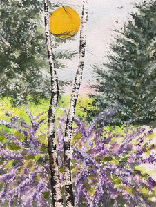 Birches in the Garden