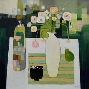 Still Life (Green and White)
