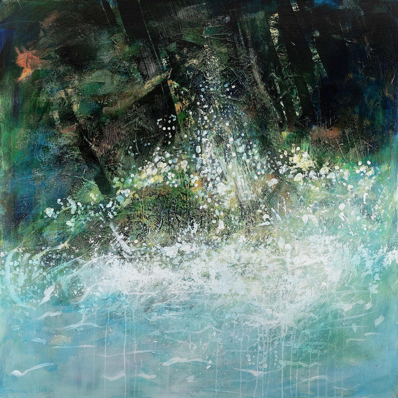 Cascade In The Forest