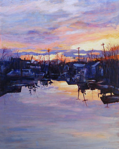 Winter Sunset, Finn Slough