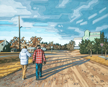 Walking with Grampa