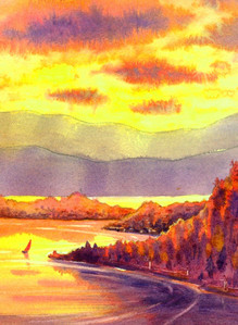 Kalamalka Lake Sunset Song