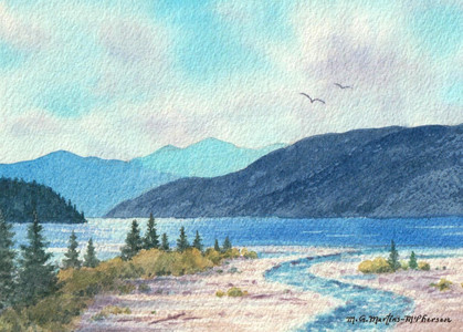 Arrow Lake, View from Beaton Village