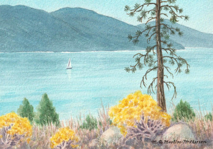 Okanagan Lake & Rabbit Bush