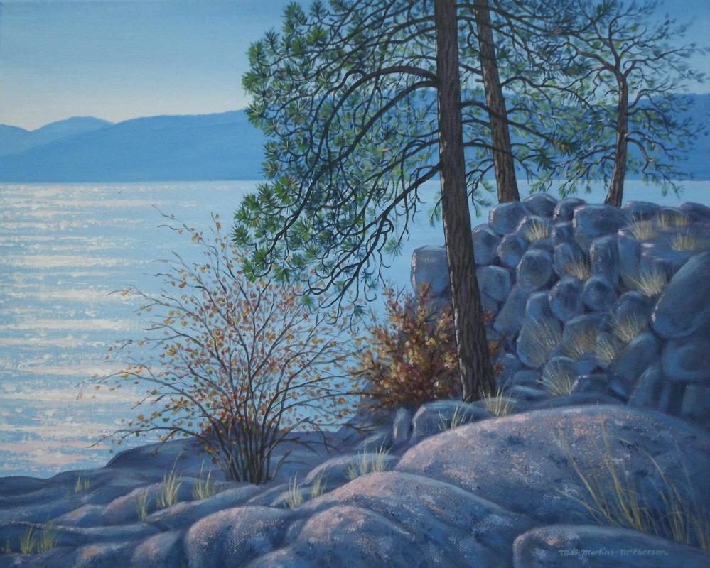 Okanagan Lake Rocky Shoreline