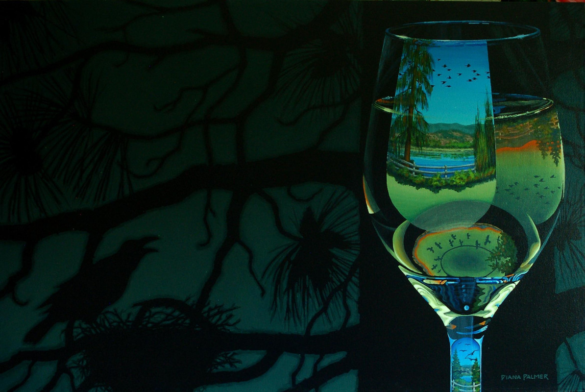 Glass Landscapes - Crow Shadow