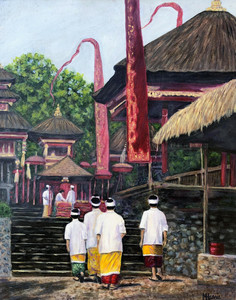 Visiting the Temple, Bali