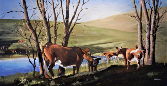 Cows at Sunset